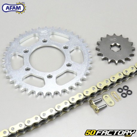 Kit catena O-ring rinforzata 16x37x112 Yamaha DT 125 (1973 a 1976) Afam  or