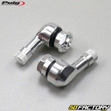 Válvulas de rueda acodadas Puig aluminio XNUMXmm grises