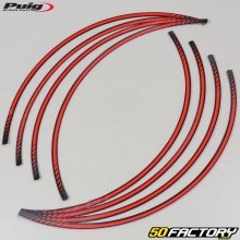 Puig red preformed rim stripes stickers