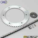 Kit chaîne 14x53x132 Yamaha WR 125 (2009 à 2011) Afam gris