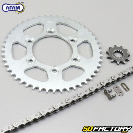 Chain Kit 11x48x124 Rieju RR, RS2 Afam gray