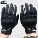 Gants street femme Alpinestars Stella Copper homologués CE noirs et blancs