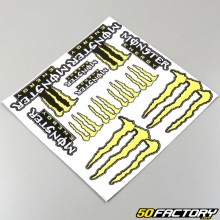 Set di adesivi Monster 30x30cm giallo