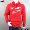 Alpinestars Hoodie Ride 2.0 rot und weiß