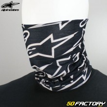 Aquecedor de pescoço preto e branco Alpinestars Astars