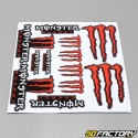 Placa de adesivos Monster  XNUMXxXNUMXcm vermelho