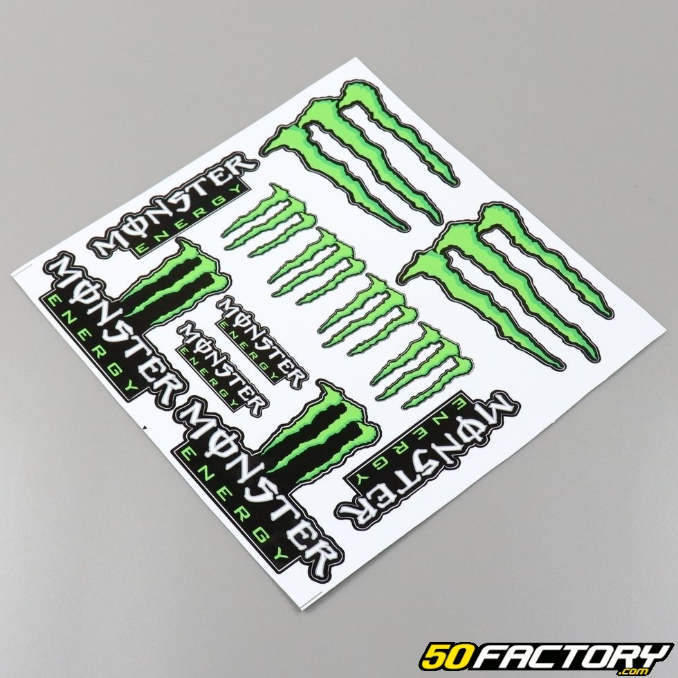 Autocollant monster energy - Équipement moto