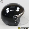 Casco jet per bambini Vito Bambino nero lucido