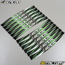 Rim stripes stickers Gencod green
