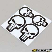 Stickers réfléchissants pour casque Punisher