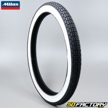 Tyre 2 1 / 4-18 Mitas B4 white sides Motobécane