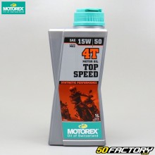 Aceite de motor 4T 15W50 Motorex Top Speed ​​100% sintético 1L
