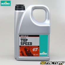 Aceite de motor 4T 10W40 Motorex Top Speed ​​100% sintético 4L