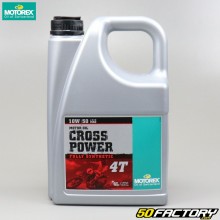 Aceite de motor 4T 10W50 Motorex Cross Power 100% de síntesis 4L