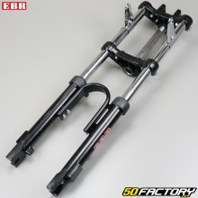 Ø10 mm aluminum hydraulic fork (disc brake assembly) with stabilizer and hardness adjustment Peugeot 103 and MBK 51 EBR black