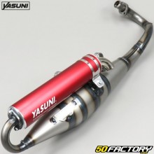 Exhaust pipe Piaggio air and liquid Typhoon,  NRG... 50 2T Yasuni Z silencer red