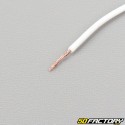 Fil électrique 0.5mm universel blanc (au mètre)