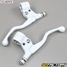 Brake handles Peugeot 103, MBK 51 and Motobécane Lusito short white metal