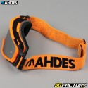 Ahdes neon orange goggles with silver screen