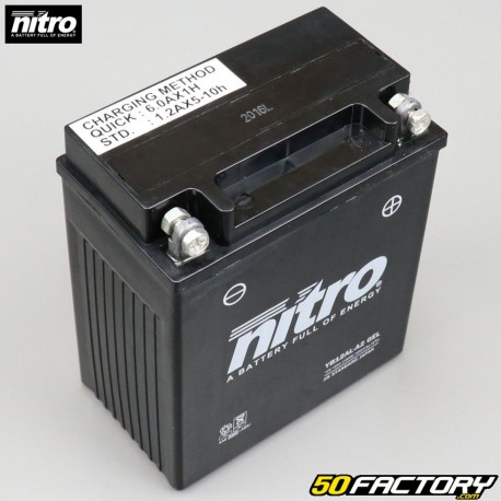Batterie Nitro  YBXNUMXAL-AXNUMX XNUMXV XNUMXAh Gel Peugeot Citystar, Yamaha  XT, XV ...