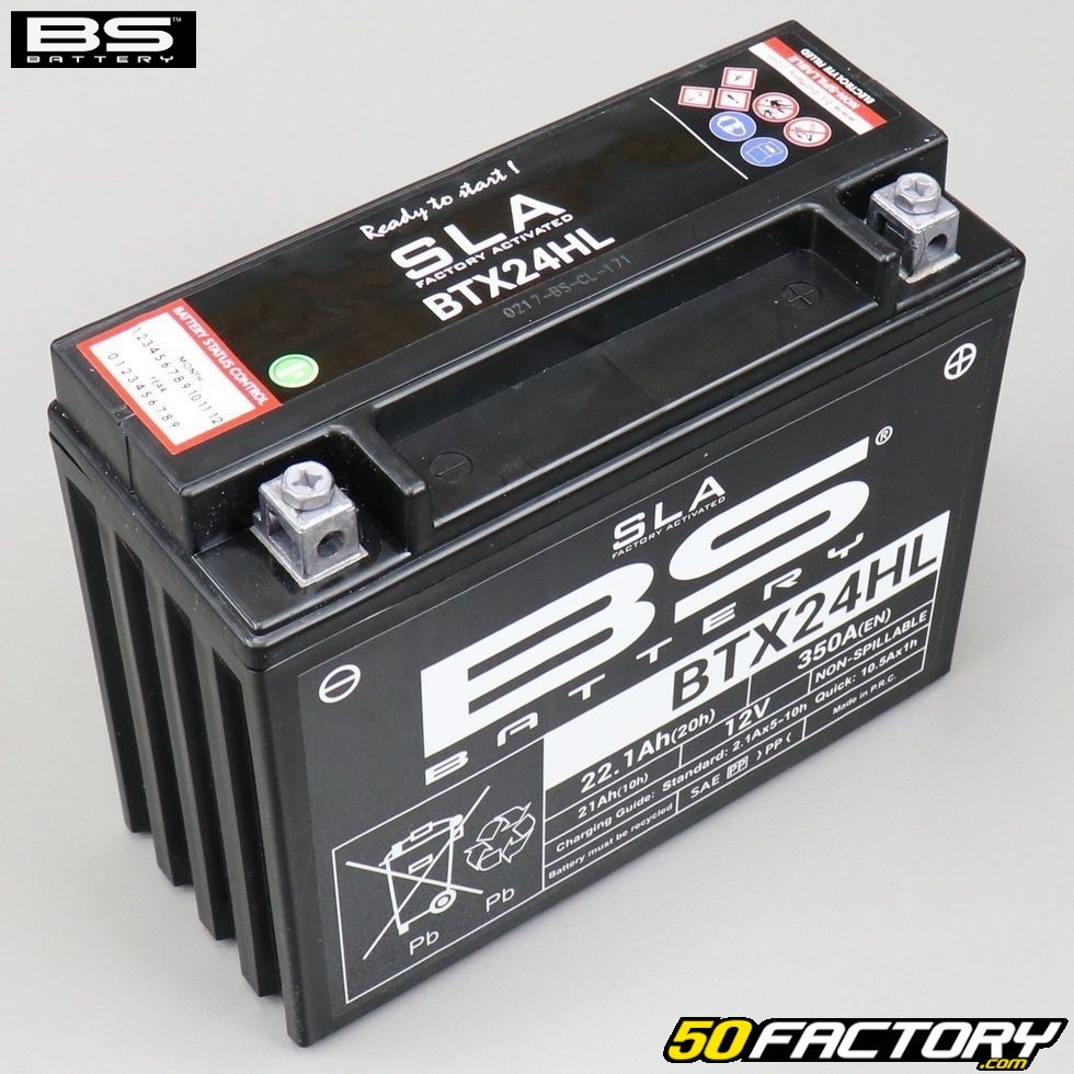 Batterie Bs Battery Btx24hl Sla 12v 21ah Acide Sans Entretien Artic