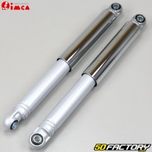 320mm smooth rear shock absorbers Peugeot 103, MBK 51 and Motobécane chrome and gray Imca