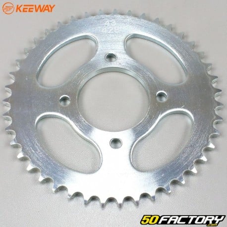 Couronne 43 dents acier 428 Keeway RKV 125 (2011 - 2019)