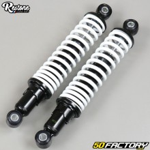 Adjustable rear shock absorbers 300mm Peugeot 103, MBK 51 and Motobécane Restone black and white