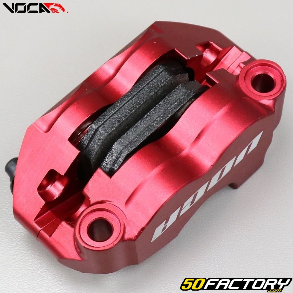 Étrier de frein Voca G-Force radial 4 pistons rouge - Pièces moto 50