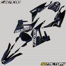 Kit grafiche adesivi Derbi Senda,  Gilera SMT,  RCR (Dal 2018) Gencod Evo blu