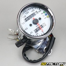 Universal Chrome Round Needle Speedometer (160 km / h)