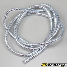6 mm cable protection spiral chrome (1.5 meter)