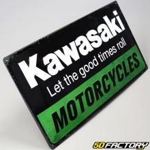Letrero esmaltado Kawasaki XNUMXxXNUMX cm
