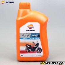 Huile moteur 4T 20W50 Repsol Moto Sport semi-synthèse 1L