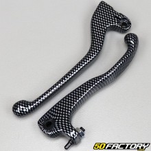 Alavancas de freio dianteiras e embreagem Derbi Senda DRD Racing,  Aprilia SX RX carbonos