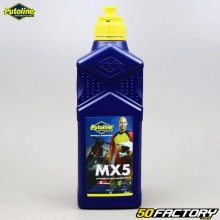 Huile moteur 2T Putoline MX5 100% synthèse 1L