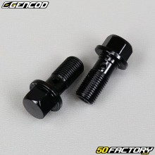Banjo brake screws Ø10x1.00mm simple Gencod black anodized (set of 2)