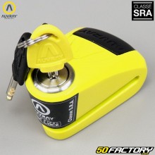 Anti-theft device blocks disc approved SRA Auvray Alarm B-LOCK-10 yellow and black