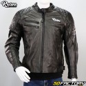 Leather jacket Restone CE approved motorcycle black