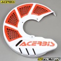 Protector de disco de freno delantero Ã˜XNUMXmm Acerbis  X-Brake XNUMX blanco y naranja