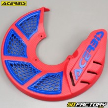 Protector de disco de freno delantero de ØXNUMX mm Acerbis  X-Brake XNUMX rojo y azul