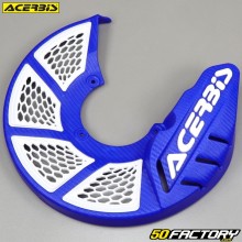 Protector de disco de freno delantero de ØXNUMX mm Acerbis  X-Brake XNUMX azul y blanco