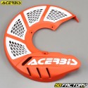 Protector de disco de freno delantero Ã˜XNUMXmm Acerbis  X-Brake XNUMX naranja y blanco