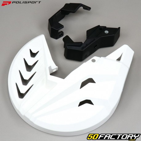 Protector de disco de freno delantero KTM EXC-F XNUMX, Husqvarna FC XNUMX ... (antes XNUMX) Polisport  color blanco