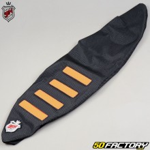 Funda de asiento KTM SX 125, 250, SX-F 450 ... (2019 - 2022), EXC (2020 - 2023) JN Seats negro y naranja