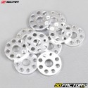 Rondelle piane Ã˜6mm forate Scar alluminio Ã˜18mm (lotto di 10 pezzi)