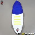 Funda de asiento Husqvarna FC, TC (desde 2019), TE (de 2020) 350 y 450 JN Seats azul, blanco y amarillo fluorescente