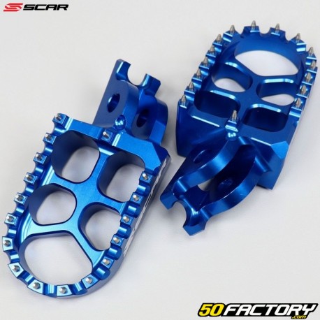 Footrests Honda CR 125, CRF 450 R, Kawasaki KXF ... Scar Evolution blue