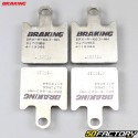 Pastilhas de freio semi-metálicas Kawasaki ZX 6R Ninja 600, Z 750R, ZZR 1400 ... Braking Racing