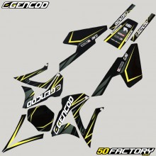 Deko-Kit Gilera SMT und RCR (2003 - 2010) Gencod Evo, gelb